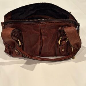 Fossil Brown Leather Shoulder Bag